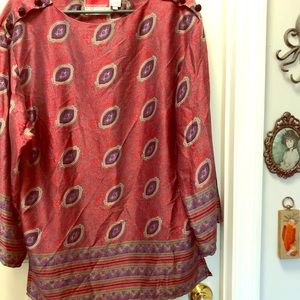Vintage Oscar de LaRenta Studio silk shirt